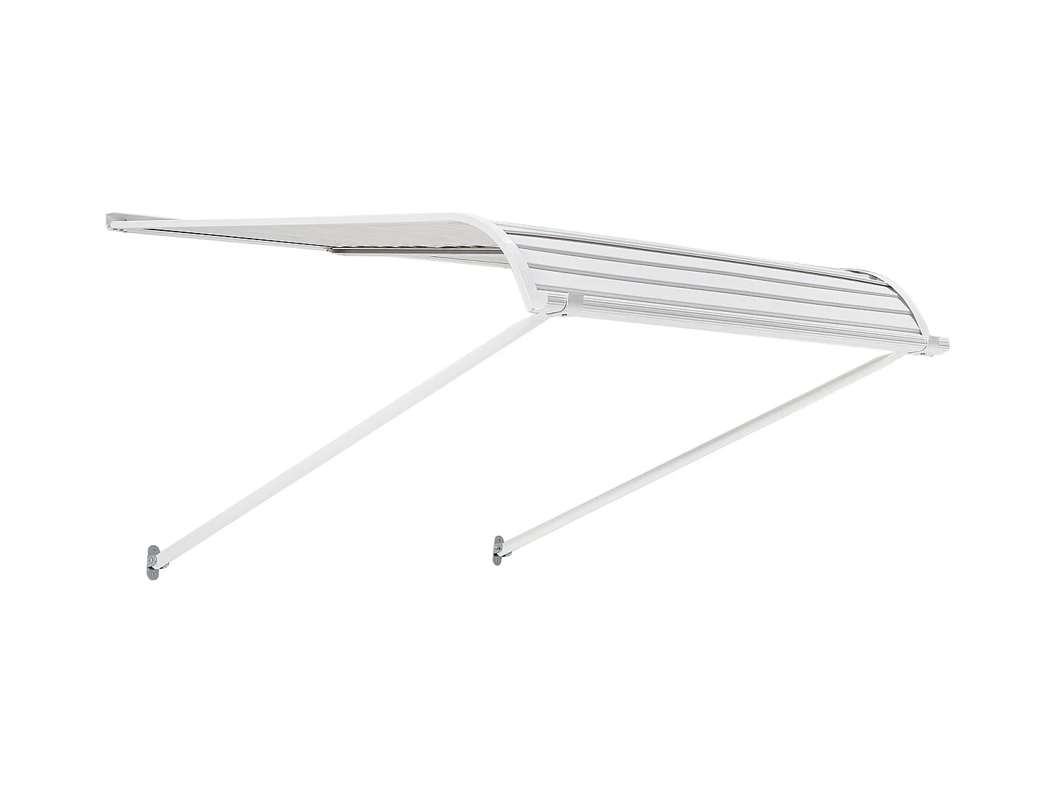 Auvent de Porte d'Entrée SucceBuy, 101,6x106,6 cm, Marquise de Porte Extérieure Aluminium, pour Portes d'Entrée, Fenêtres de Porches, Balcons