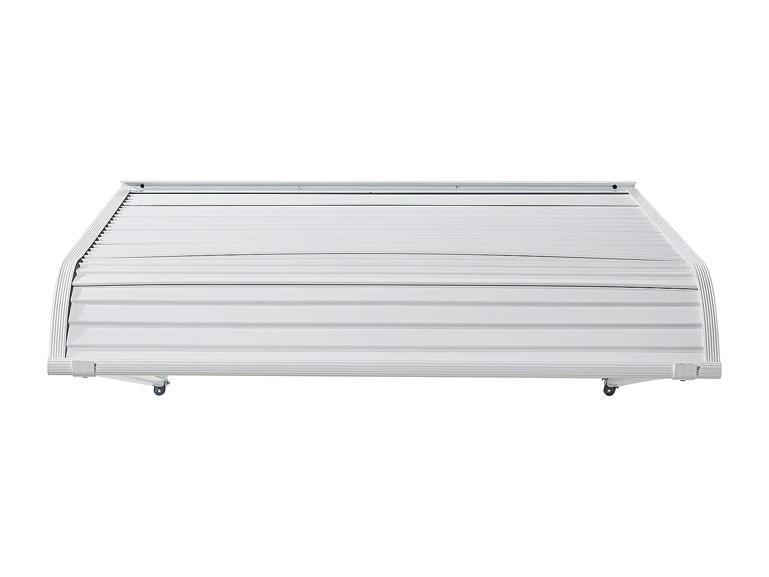 Auvent de Porte d'Entrée SucceBuy, 101,6x106,6 cm, Marquise de Porte Extérieure Aluminium, pour Portes d'Entrée, Fenêtres de Porches, Balcons