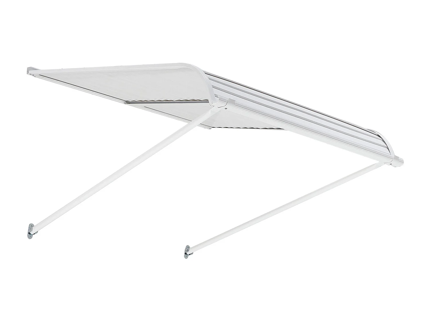 Auvent de Porte d'Entrée SucceBuy, 101,6x106,6 cm, Marquise de Porte Extérieure Aluminium, pour Portes d'Entrée, Fenêtres de Porches, Balcons