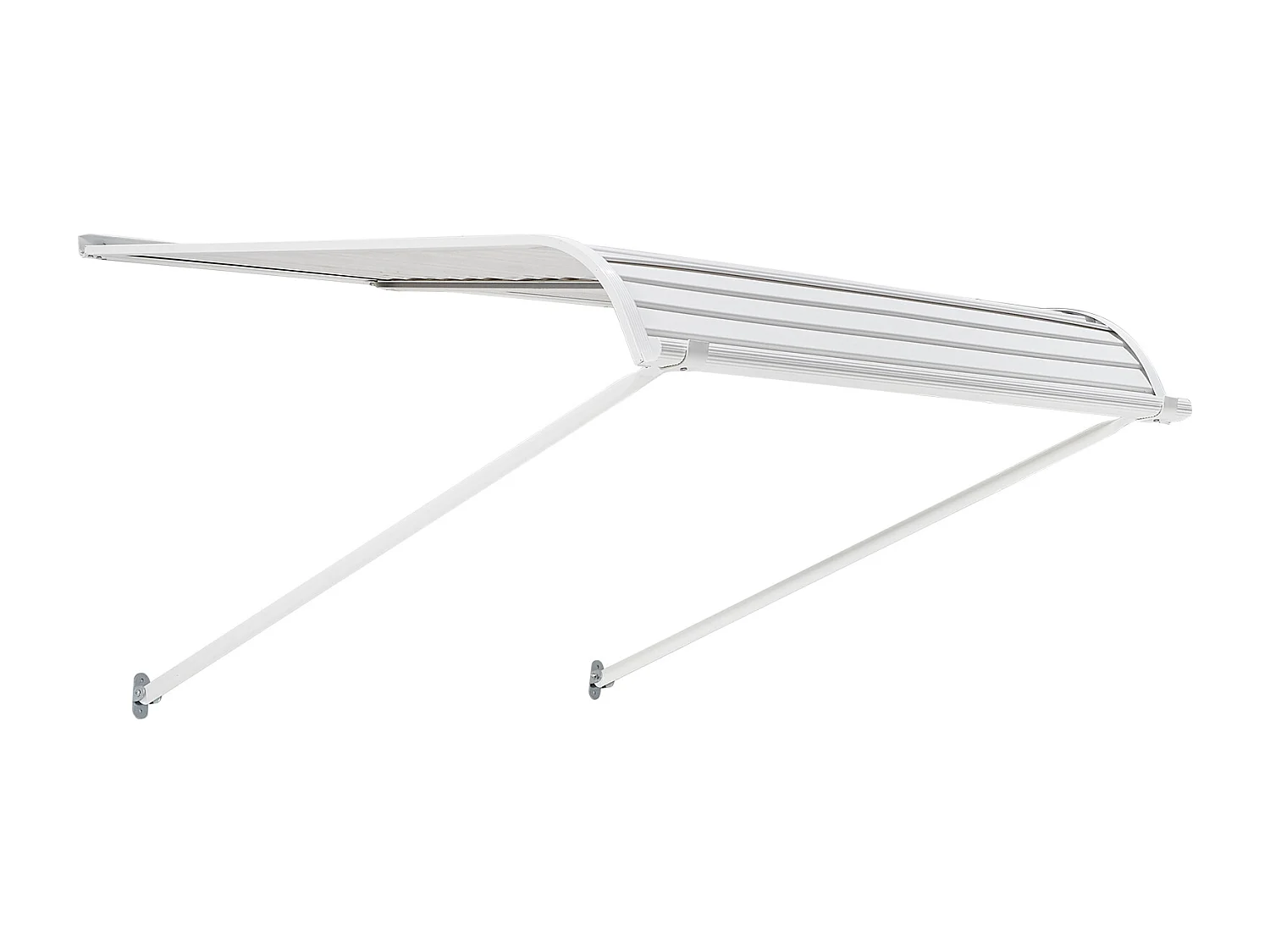 Auvent de Porte d'Entrée SucceBuy, 101,6x106,6 cm, Marquise de Porte Extérieure Aluminium, pour Portes d'Entrée, Fenêtres de Porches, Balcons