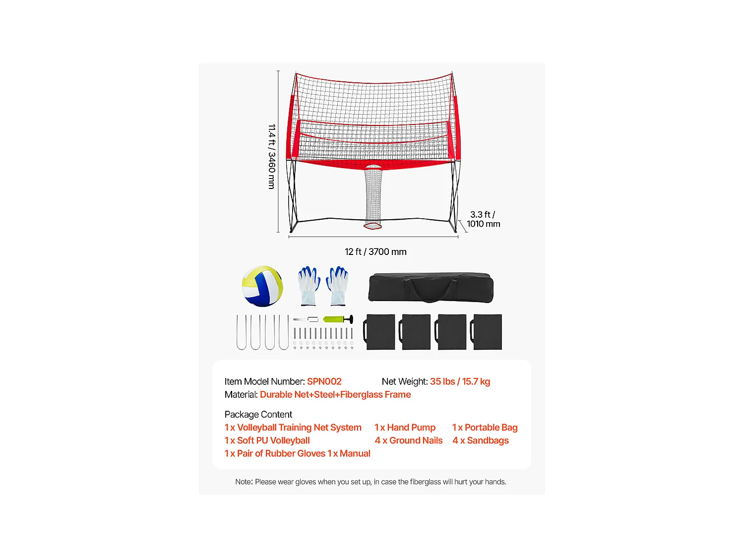 Filet de Volleyball SucceBuy 2 en 1, Filet d'Entraînement de Volleyball Portable Réglable en Hauteur, pour Service en Intérieur et en Extérieur dans le Jardin