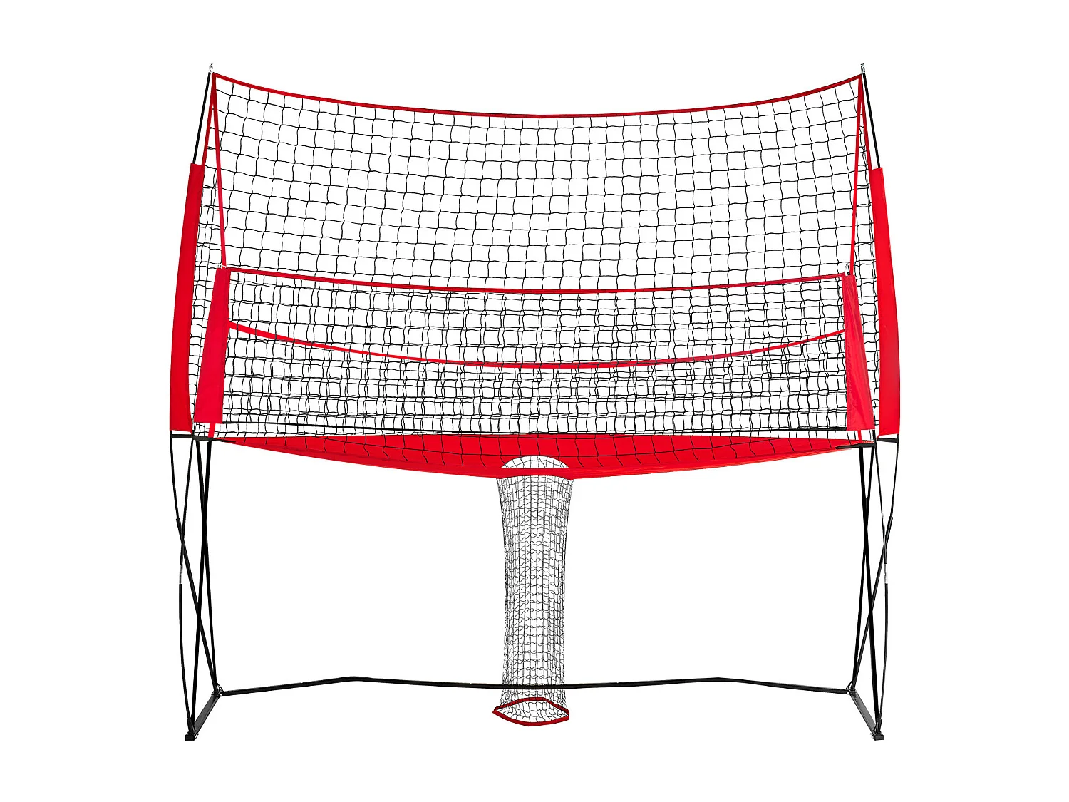 Filet de Volleyball SucceBuy 2 en 1, Filet d'Entraînement de Volleyball Portable Réglable en Hauteur, pour Service en Intérieur et en Extérieur dans le Jardin