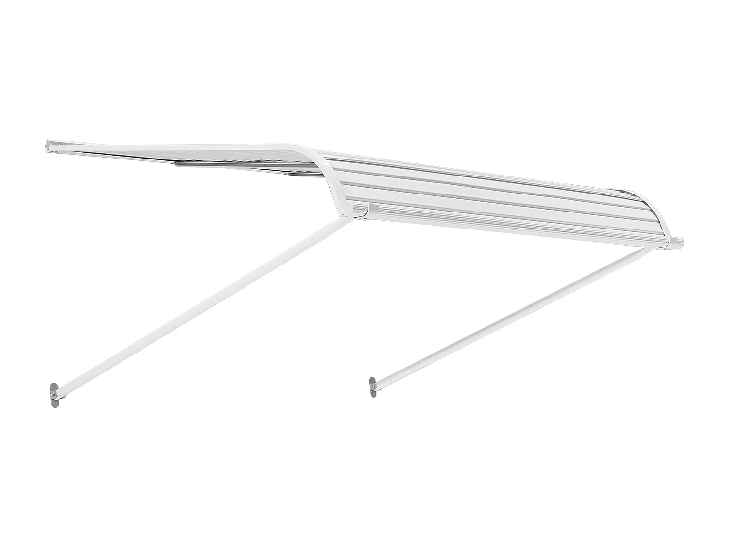 Auvent de Porte d'Entrée SucceBuy, 122x106,6 cm, Marquise de Porte Extérieure Aluminium, pour Portes d'Entrée, Fenêtres de Porches, Balcons