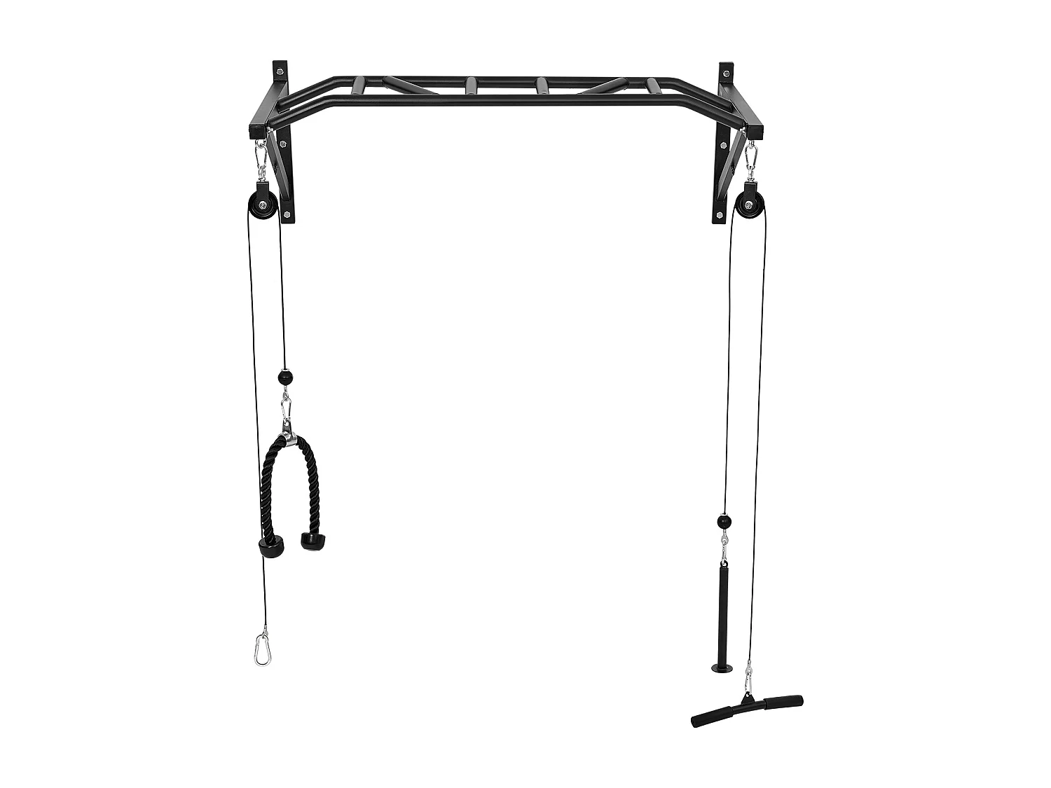 Drążek do Podciągania SucceBuy, Ścienny, Wielofunkcyjny, Wielouchwytowy Drążek Fitness, Wytrzymała Stal, Udźwig 200 kg, do Domowej Siłowni