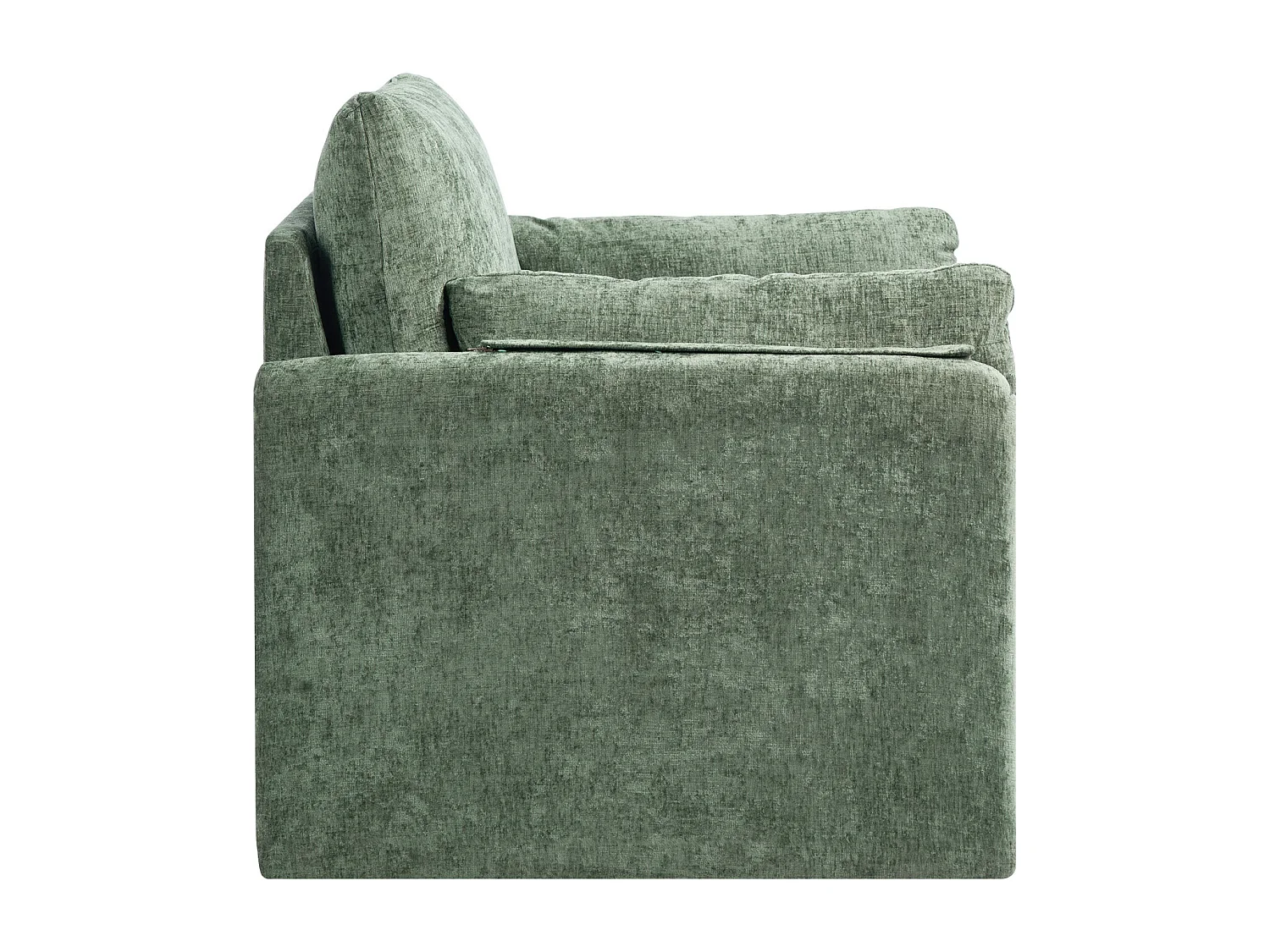 Sedia Rialzante Verde SucceBuy, Moderna Poltrona Imbottita con Braccioli, Comoda e Semplice, per Soggiorno, Camera da Letto, Ufficio