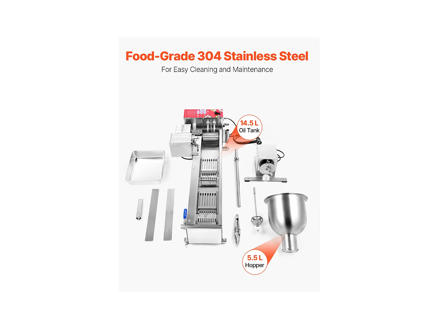 Machine à Beignets SucceBuy Automatique Commerciale, Appareil à Donuts Électrique à une Rangée, Friteuse en Acier Inoxydable, Comptage Automatique