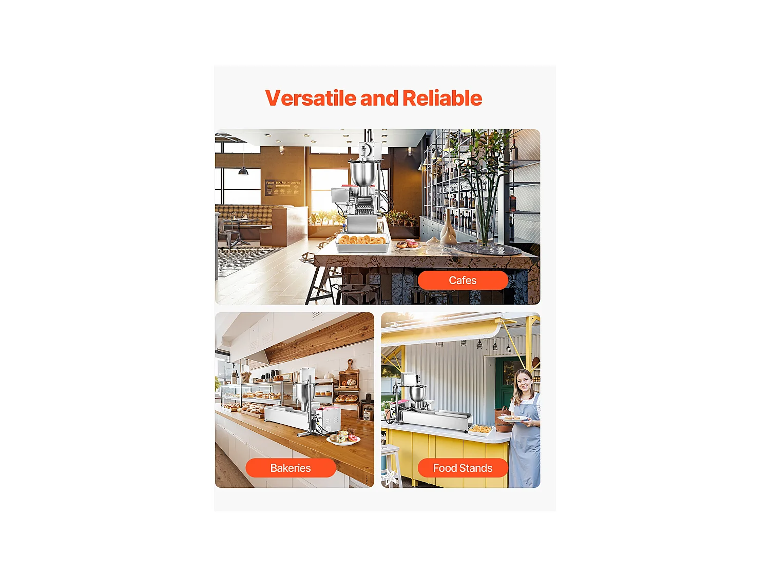 Machine à Beignets SucceBuy Automatique Commerciale, Appareil à Donuts Électrique à une Rangée, Friteuse en Acier Inoxydable, Comptage Automatique