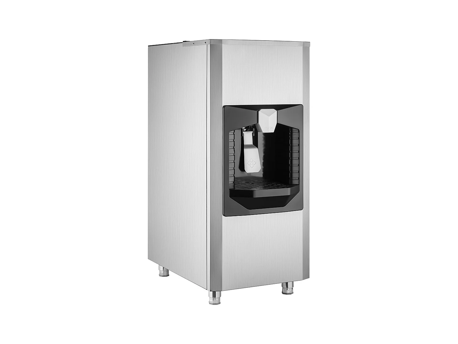 Distributeur de Glaçons SucceBuy, 9 kg/min, Distribution Automatique avec Broyeur, Pieds Réglables en Hauteur, pour Machine à Glaçons Bureau