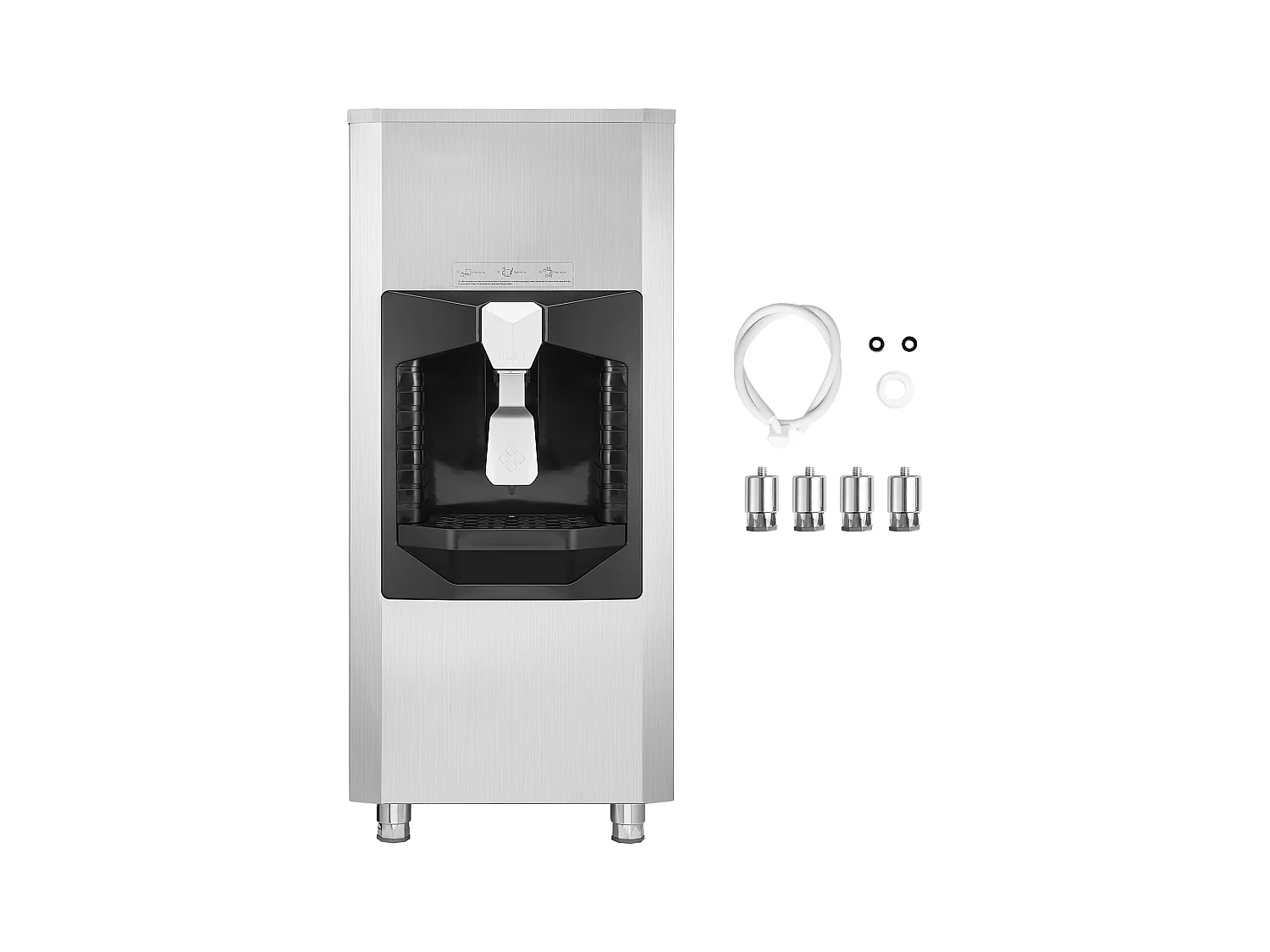Distributeur de Glaçons SucceBuy, 9 kg/min, Distribution Automatique avec Broyeur, Pieds Réglables en Hauteur, pour Machine à Glaçons Bureau