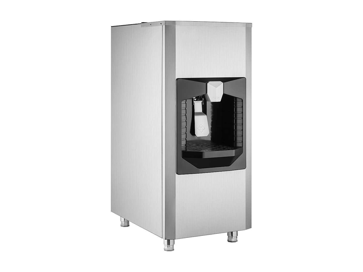 Distributeur de Glaçons SucceBuy, 9 kg/min, Distribution Automatique avec Broyeur, Pieds Réglables en Hauteur, pour Machine à Glaçons Bureau