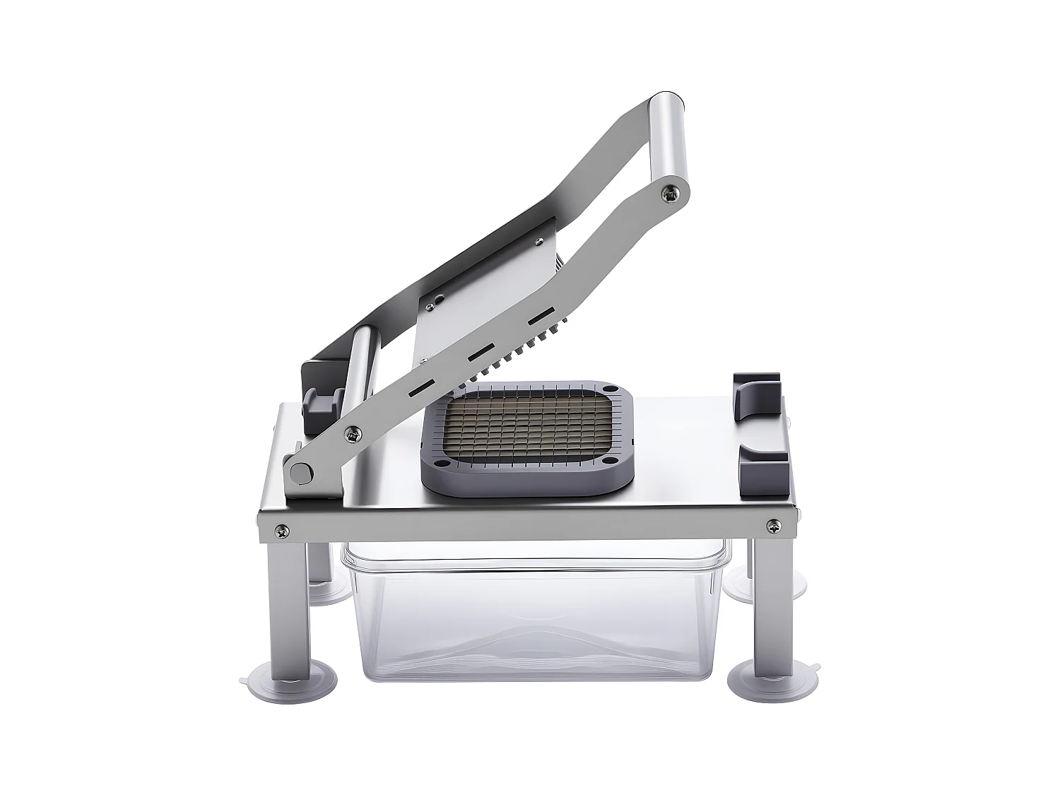 Mandoline Cuisine Hachoir SucceBuy,  avec 8 Lames en Acier Inoxydable et Récipient, Coupe Oignons et Pommes de Terre, Gadgets de Cuisine Hachage Rapide