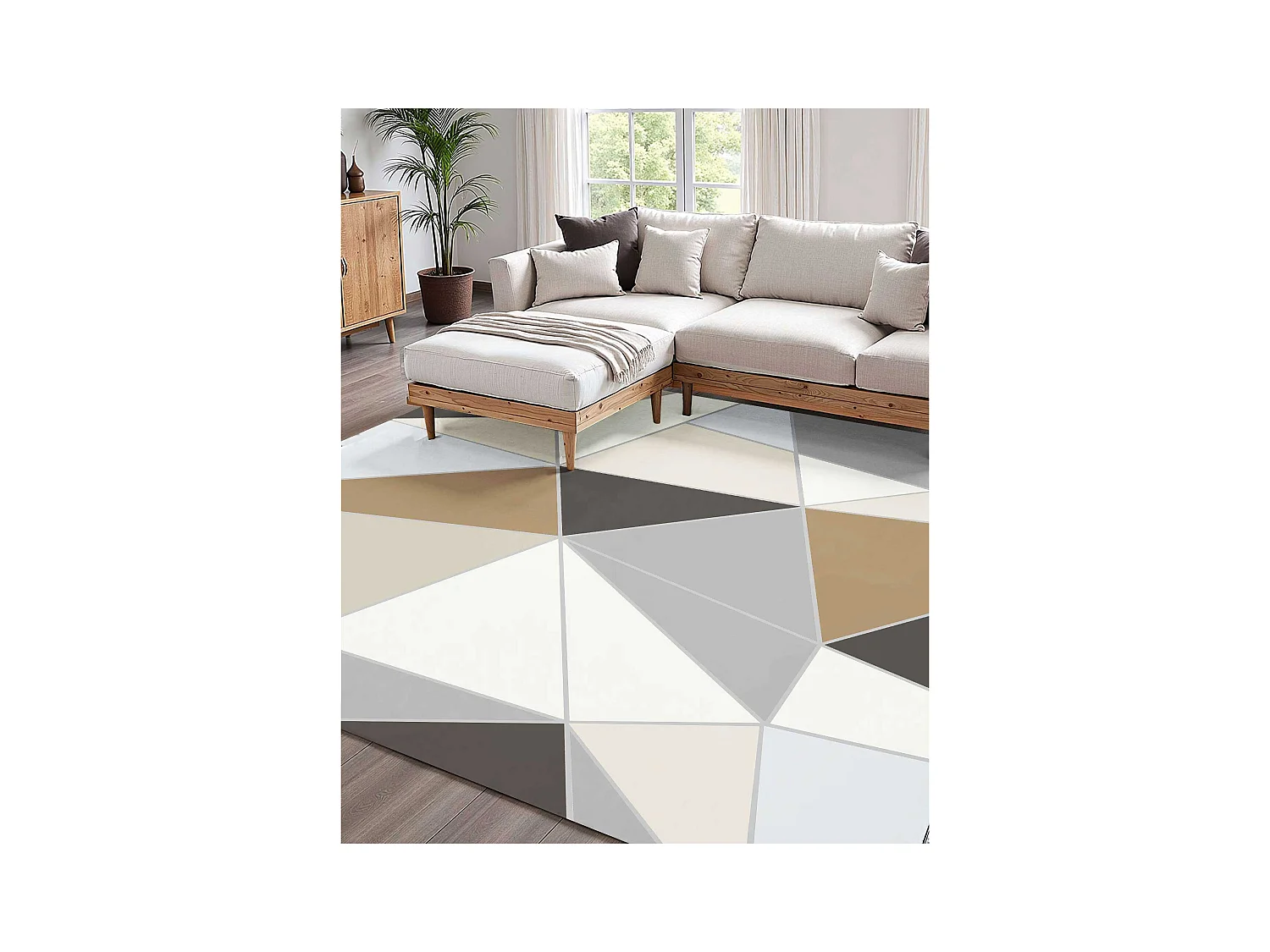 Tapis Salon SucceBuy, 1,5 x 2,1 m, Grand Tapis Chambre Lavable Antidérapant, Doux Confortable, Style Moderne, pour Chambre, Gris Anthracite