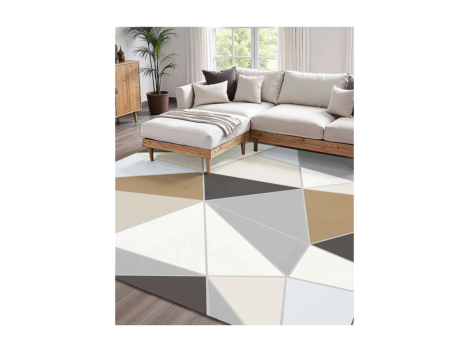 Tapis Salon SucceBuy, 1,5 x 2,1 m, Grand Tapis Chambre Lavable Antidérapant, Doux Confortable, Style Moderne, pour Chambre, Gris Anthracite