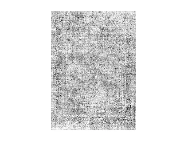 Tapis Salon SucceBuy, 2,7 x 3,7 m, Grand Tapis Chambre Lavable Antidérapant, Doux Confortable, Style Bohème, pour Chambre, Gris