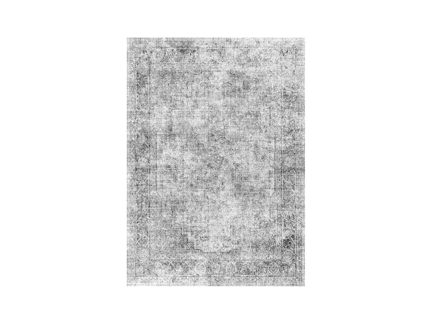 Tapis Salon SucceBuy, 2,7 x 3,7 m, Grand Tapis Chambre Lavable Antidérapant, Doux Confortable, Style Bohème, pour Chambre, Gris