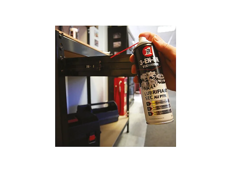 Lubrifiant Sec au PTFE 3-en-1 Aérosol 250ml