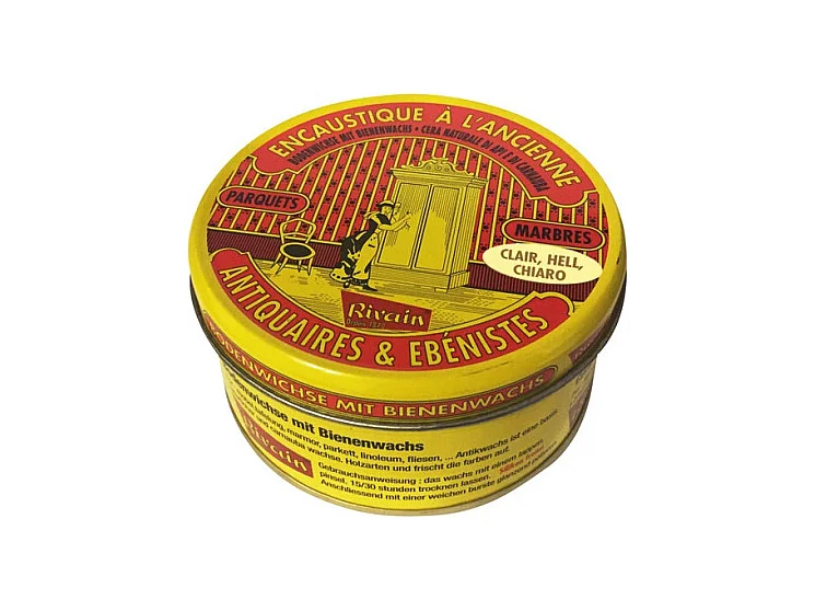 Encaustique pour Bois Clair 250ml - Nettoie, Nourrit, Protège et Fait Briller - Pour Meubles, Boiseries, Parquets, Marbres, Tomettes