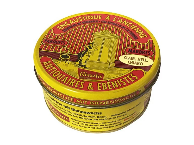 Encaústico para Madera Clara 250ml - Limpia, Nutre, Protege y Da Brillo - Para Muebles, Carpintería, Parquet, Mármoles, Baldosas