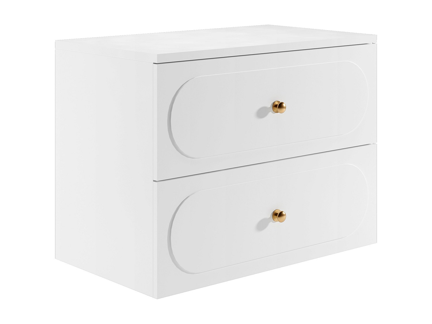 Badezimmermöbel hängend mit Ablageplatte - Weiß - 80 cm - SATOBAL günstig online kaufen