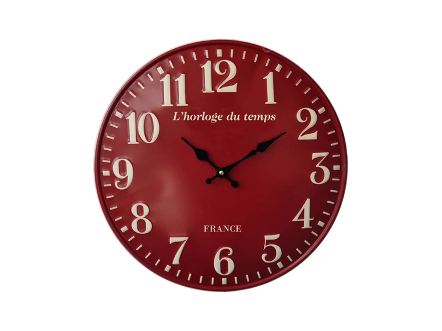 Horloge - «l’horloge du temps» rouge Ø40 cm
