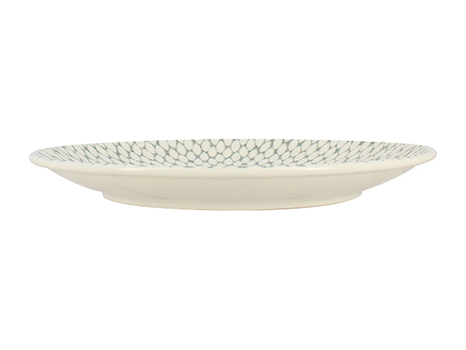 Novastyl - Lot 6 Assiettes Plates Jasmin 27cm En Porcelaine Blanc