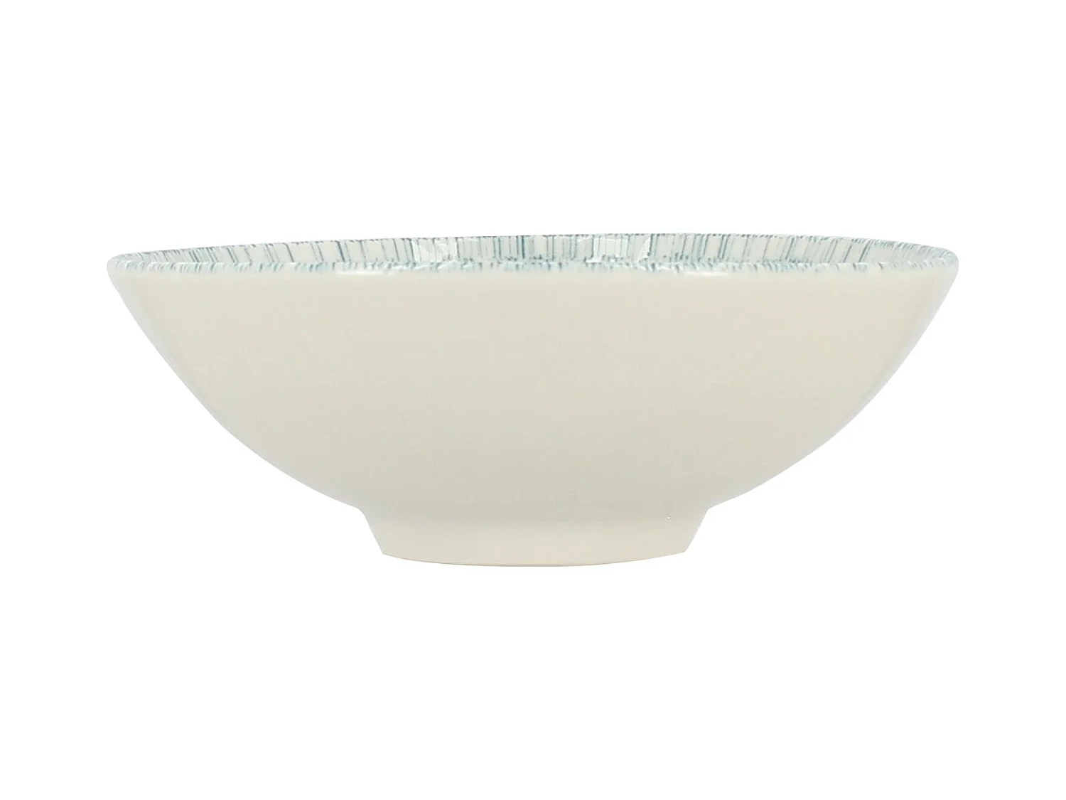 Novastyl - Lot 6 Coupelles Aqua 15cm En Porcelaine Blanc Et Bleu