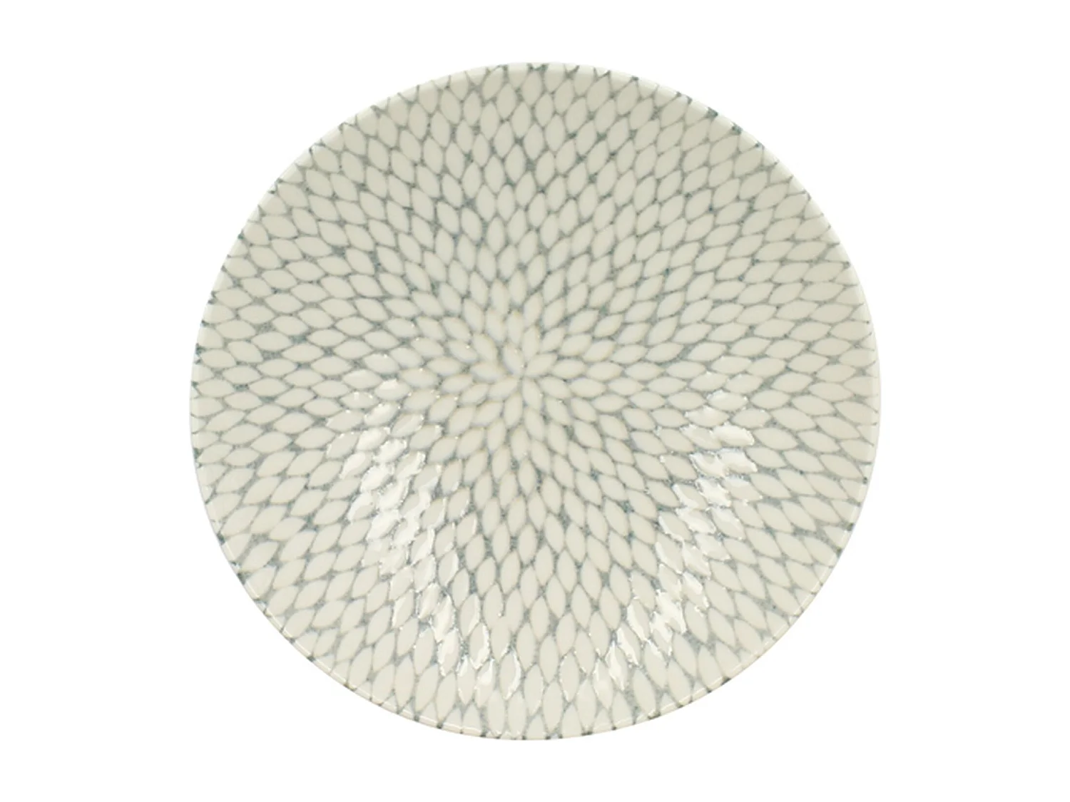 Novastyl - Lot 6 Assiettes Creuses Jasmin 21cm En Porcelaine Blanc