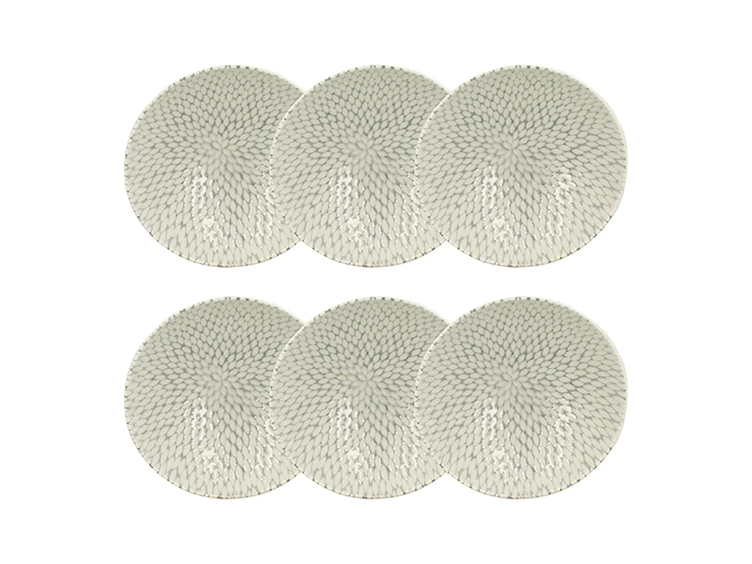 Novastyl - Lot 6 Coupelles Jasmin 15cm En Porcelaine Blanc