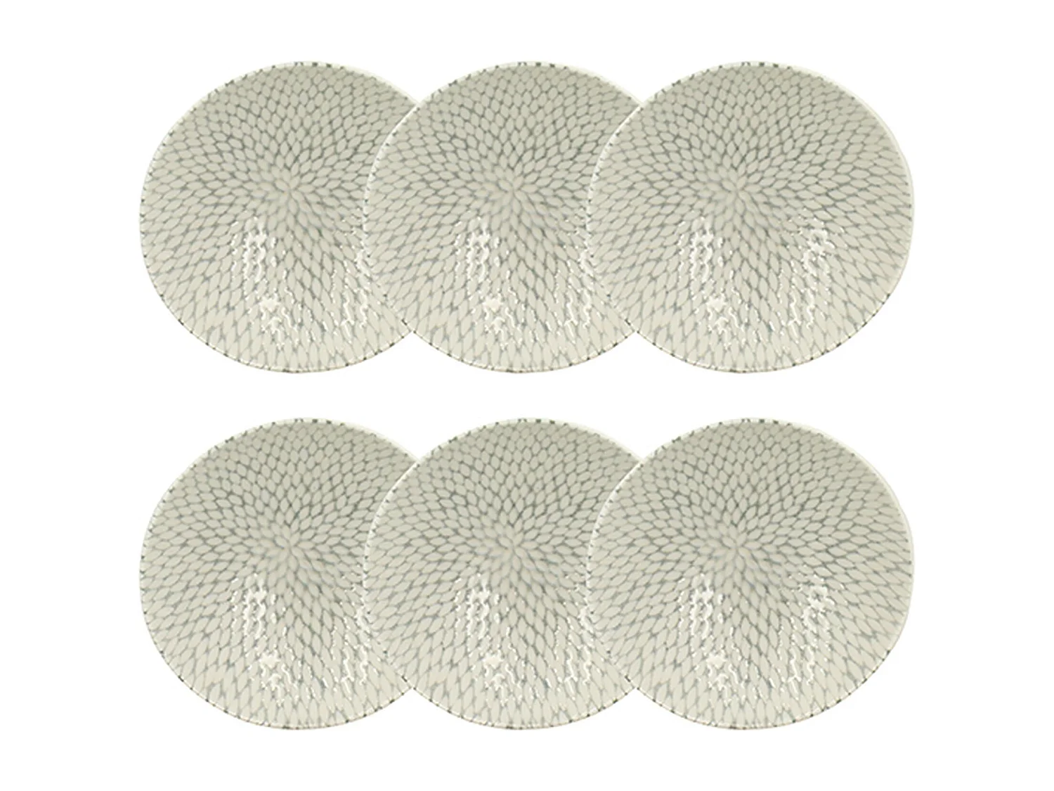 Novastyl - Lot 6 Coupelles Jasmin 15cm En Porcelaine Blanc