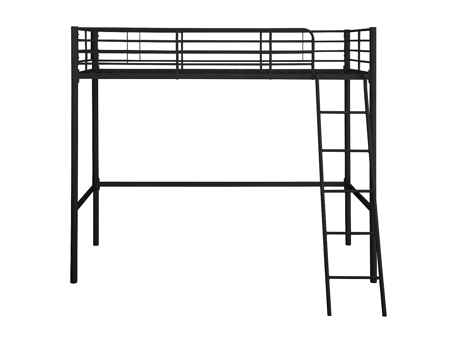 Clove | Cama Cama Alta 90 Metal Negro