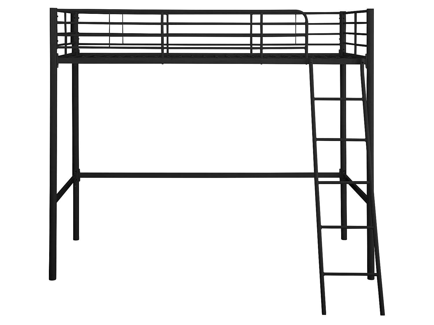 Clove | Letto Letto Alto 90 Nero Metallo