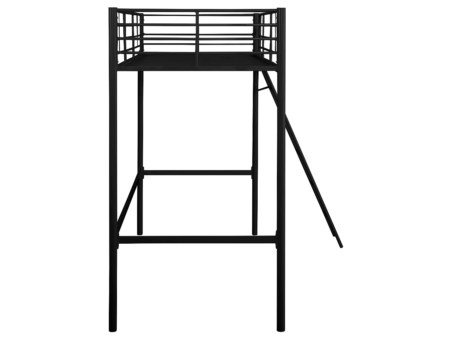 Clove | Letto Letto Alto 90 Nero Metallo