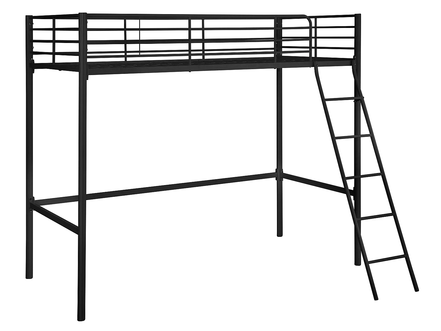 Clove | Letto Letto Alto 90 Nero Metallo