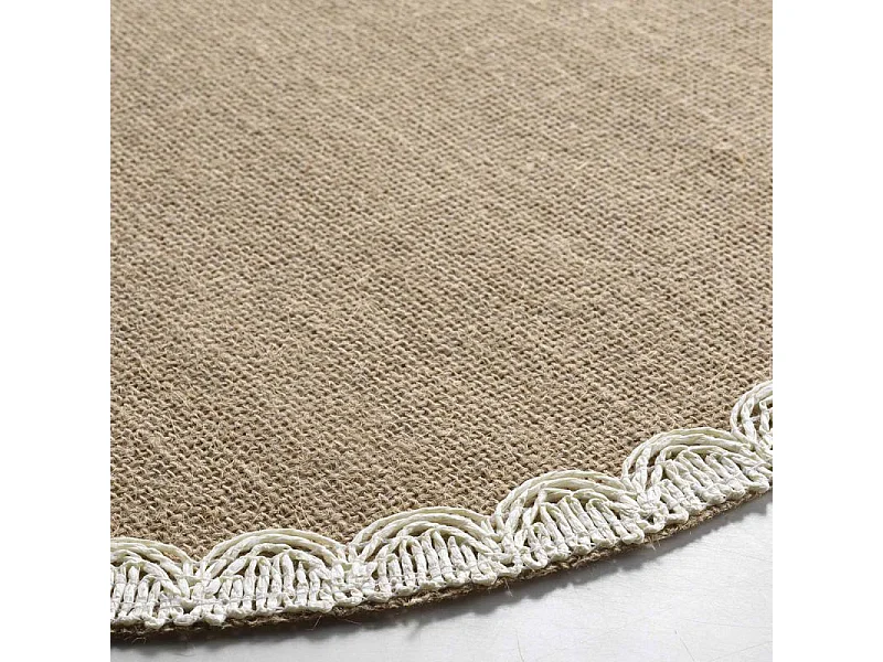 Set de Table Rond en Jute "Darla" 38cm Naturel