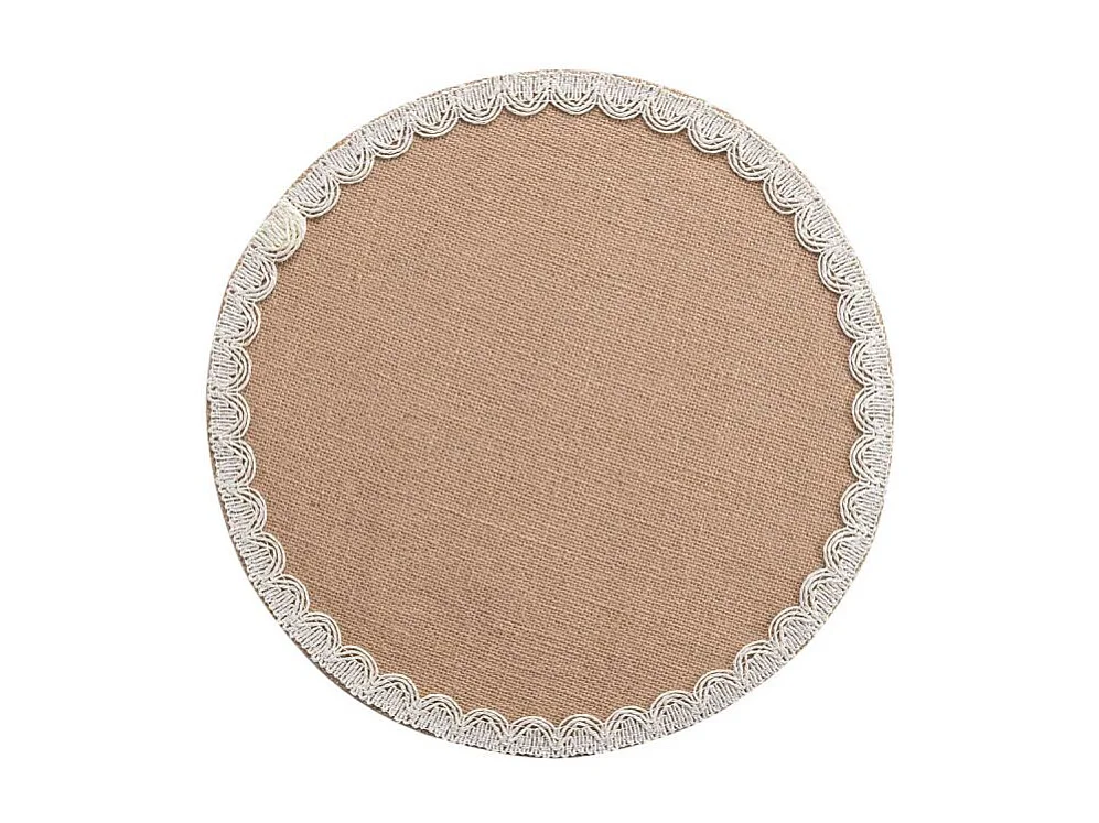 Set de Table Rond en Jute "Darla" 38cm Naturel