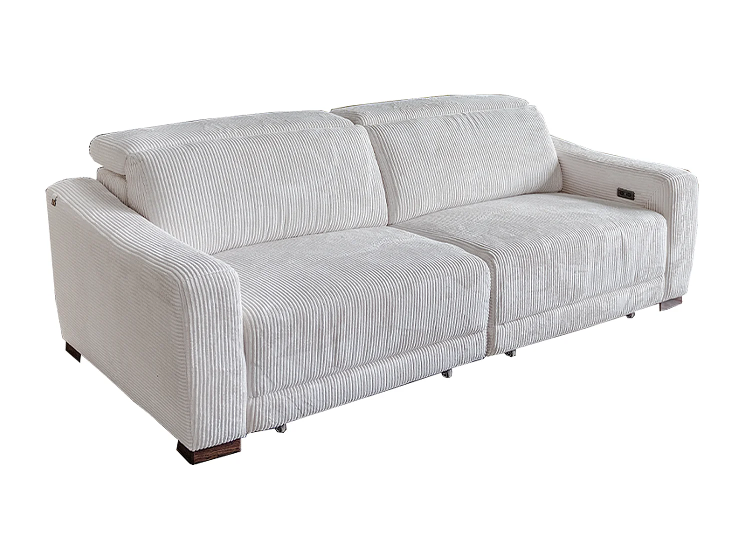 Sofa - Cremeweiß Cord - KIANA