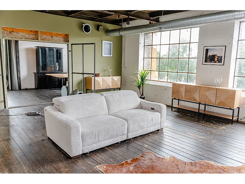 Sofa - Cremeweiß Cord - KIANA