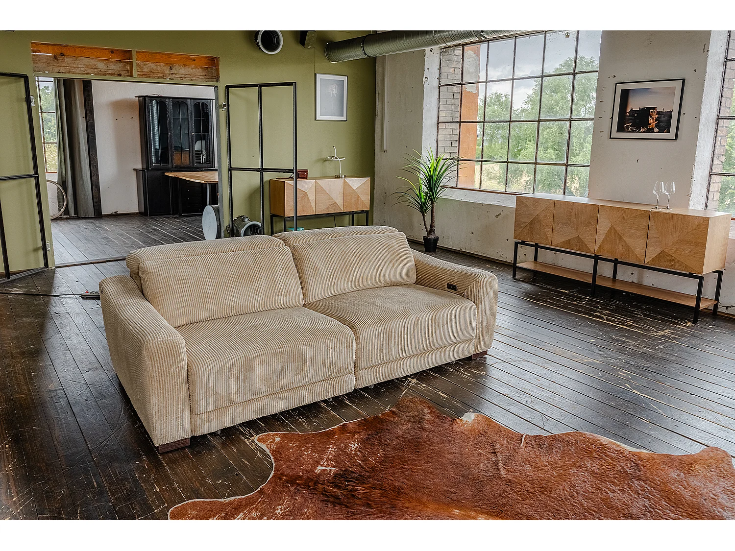 Sofa - Beige Cord - KIANA