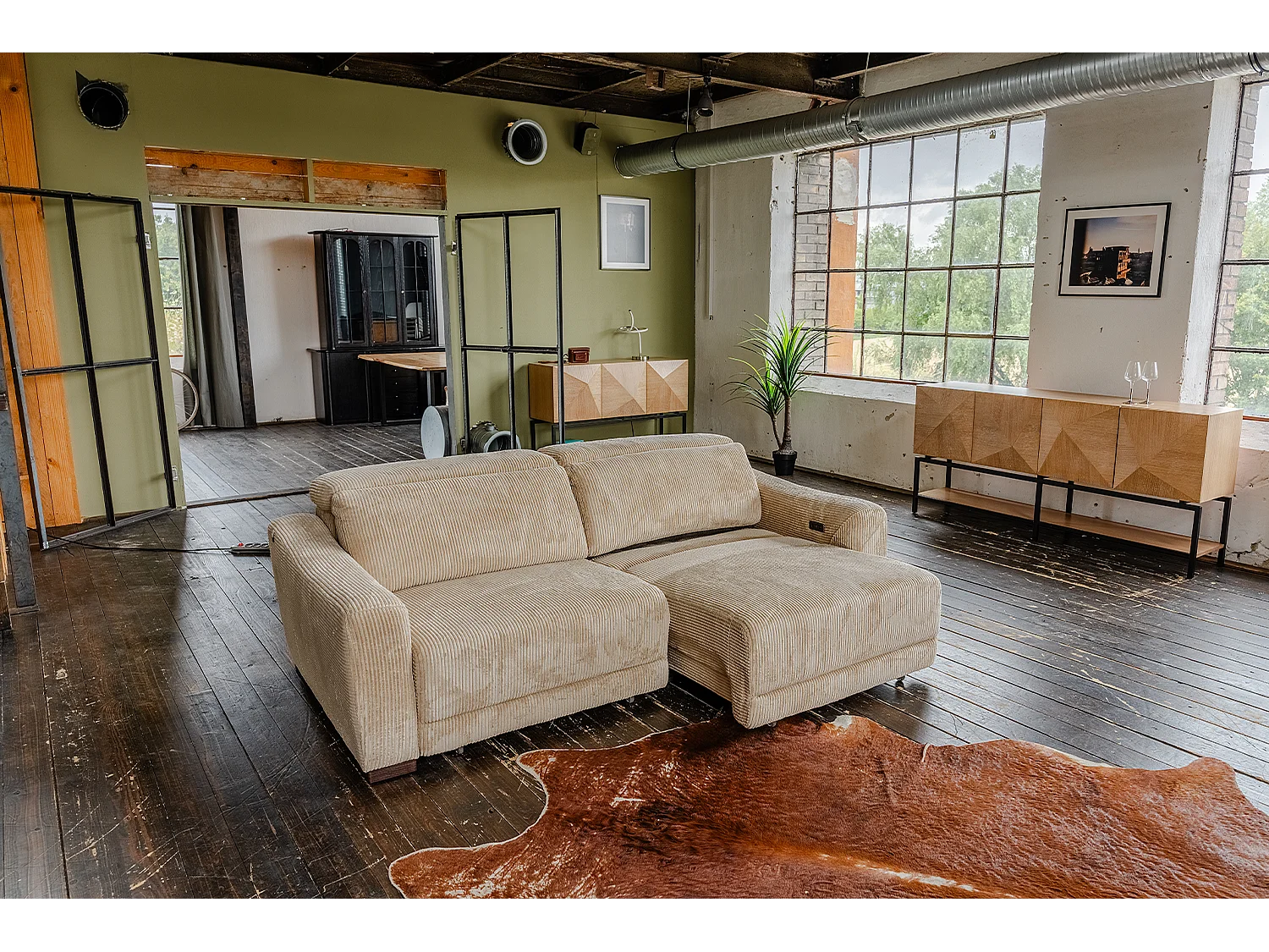 Sofa - Beige Cord - KIANA