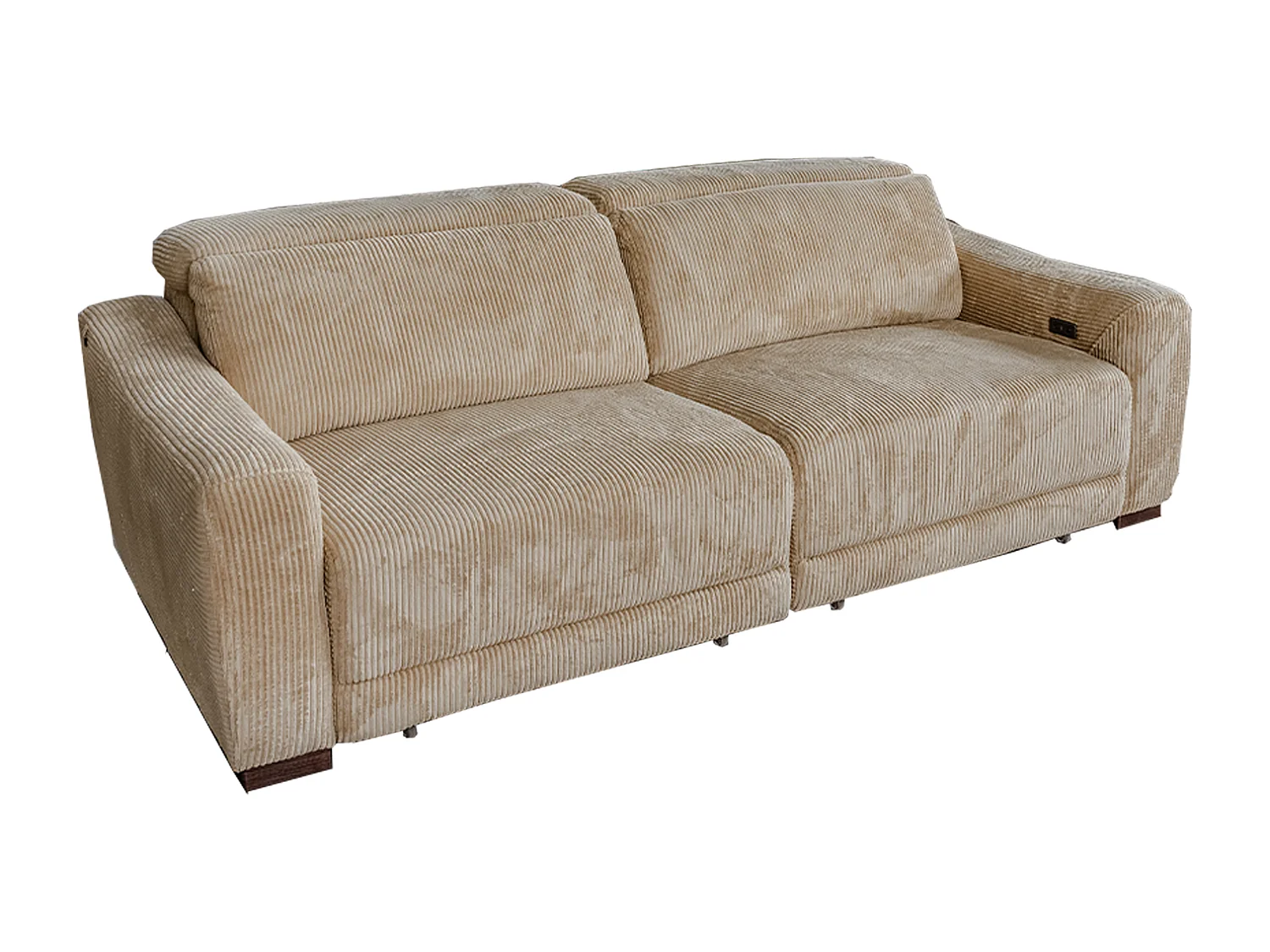 Divano - beige Velluto a coste - KIANA