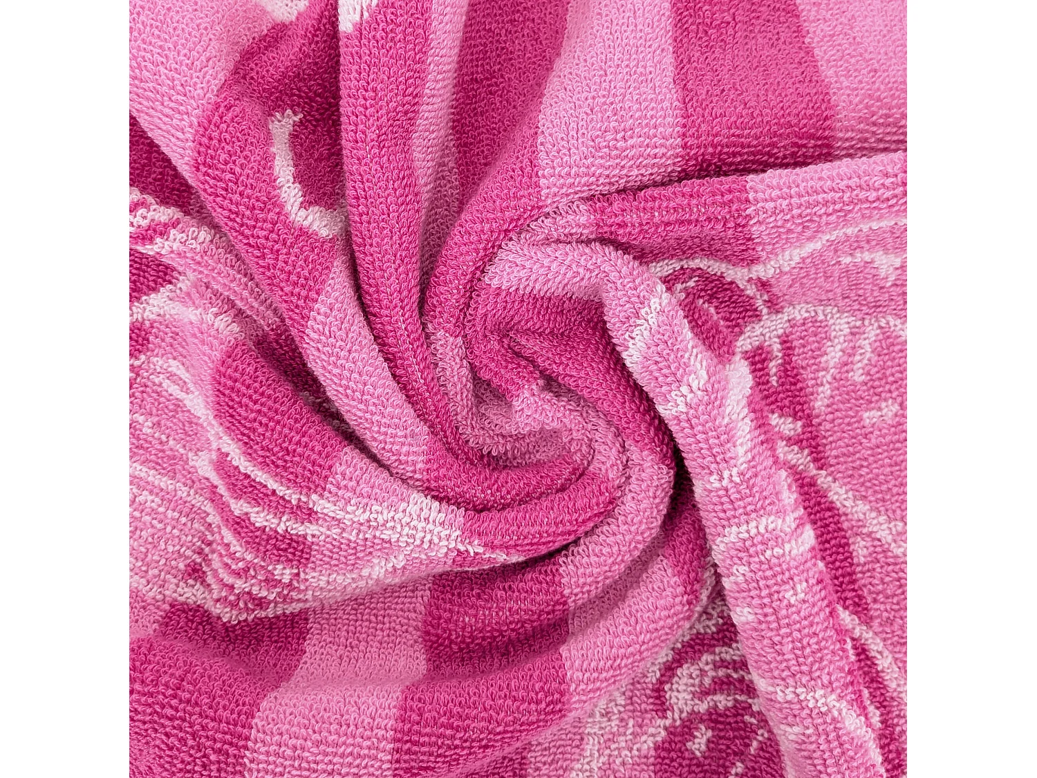 Lot de 2 torchons de cuisine éponge 50x50 cm collection SEAFOOD rose