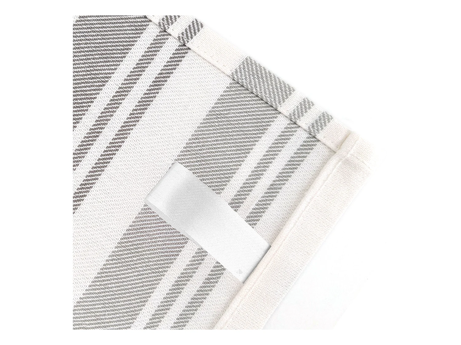 Lot de 2 torchons de cuisine toile 50x70 cm collection LINE bleu/vert