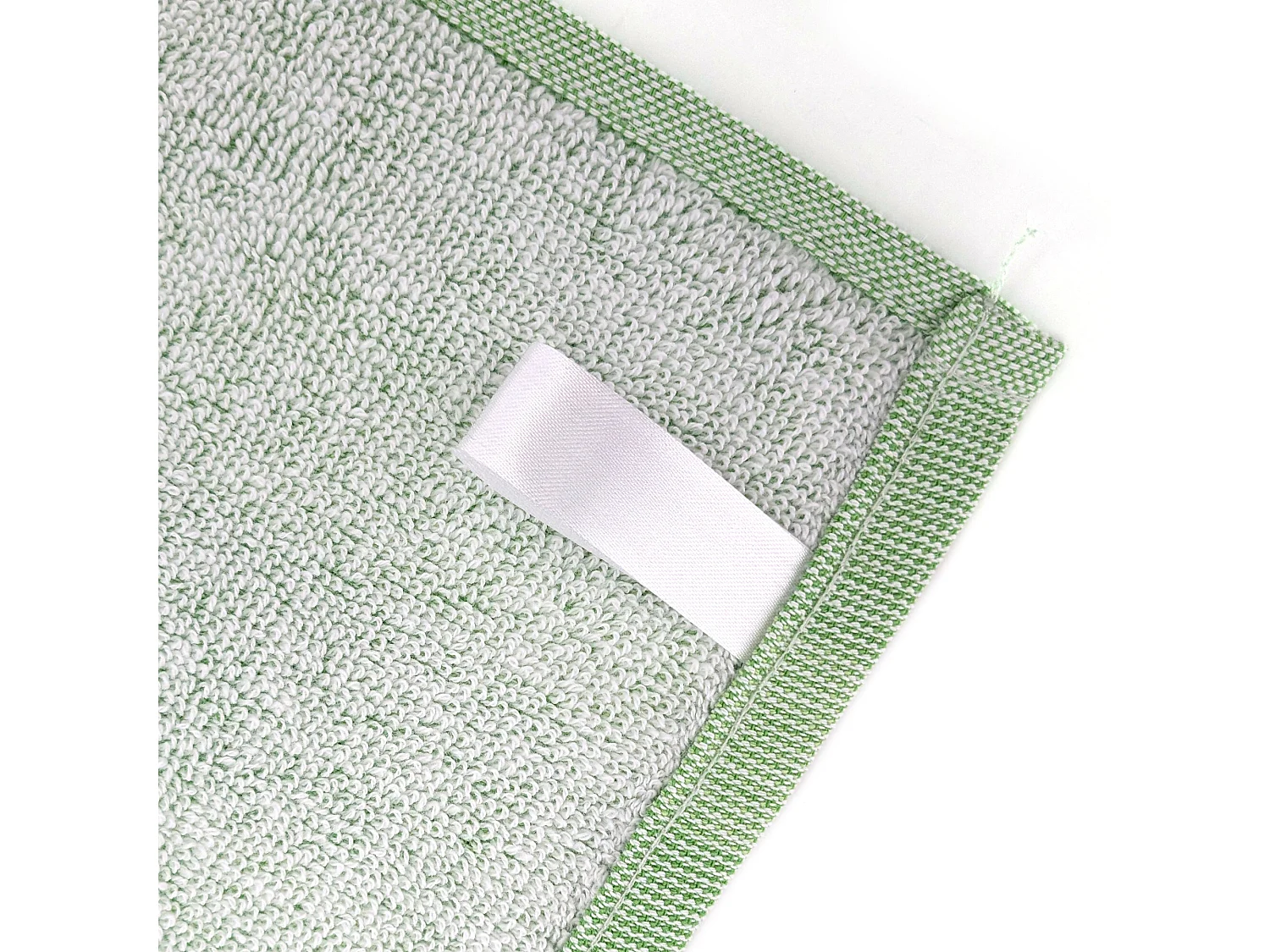 Lot de 2 torchons de cuisine éponge 50x50 cm collection SEAFOOD vert