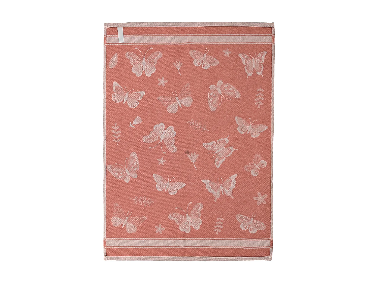 Lot de 2 torchons de cuisine toile collection WINGS 50x70 cm orange