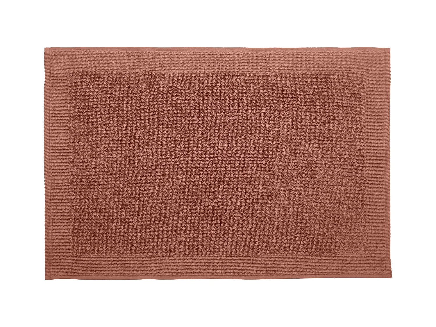Tapis de bain 1350 g/m² 50x70 cm BAMAKO coton orange Terre