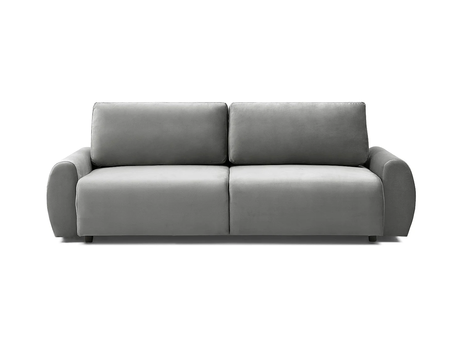 Canapé convertible 3 places Traviata Velours Gris