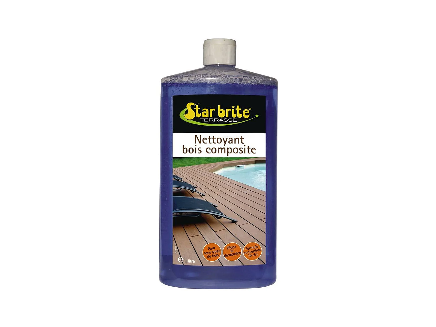 Nettoyant terrasse concentré spécial Bois composite - 1 L