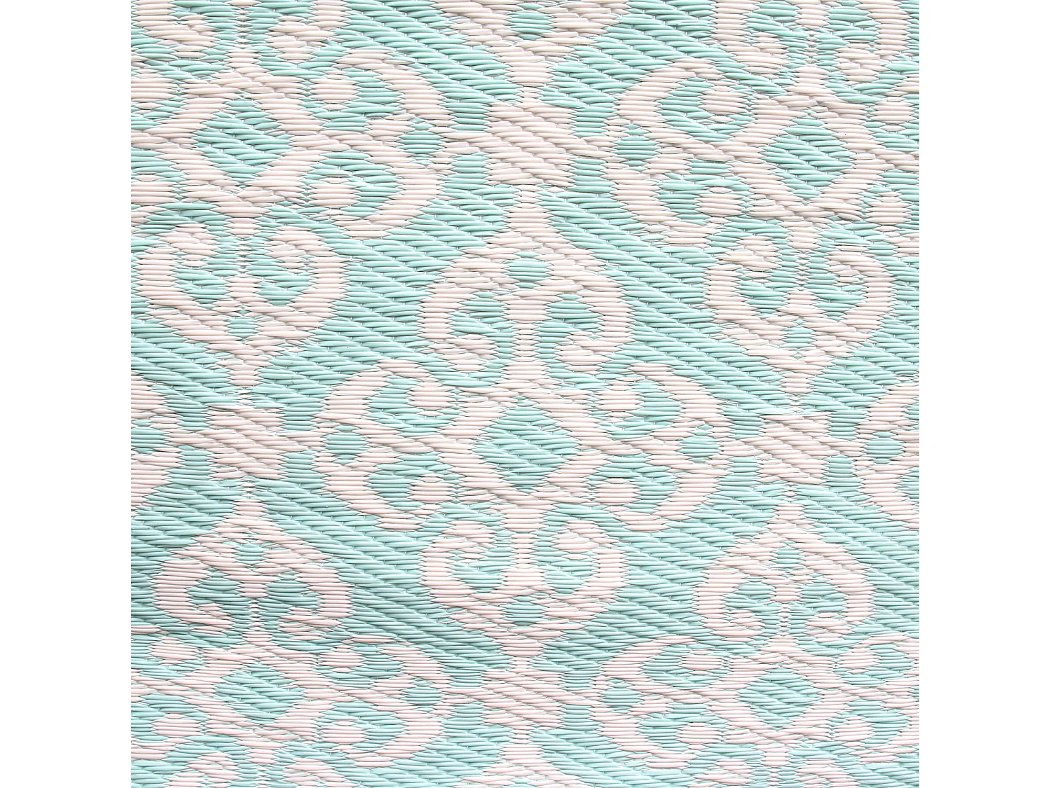 Tapis Polypropylene Turquoise 120x180cm Blanc, Bleu