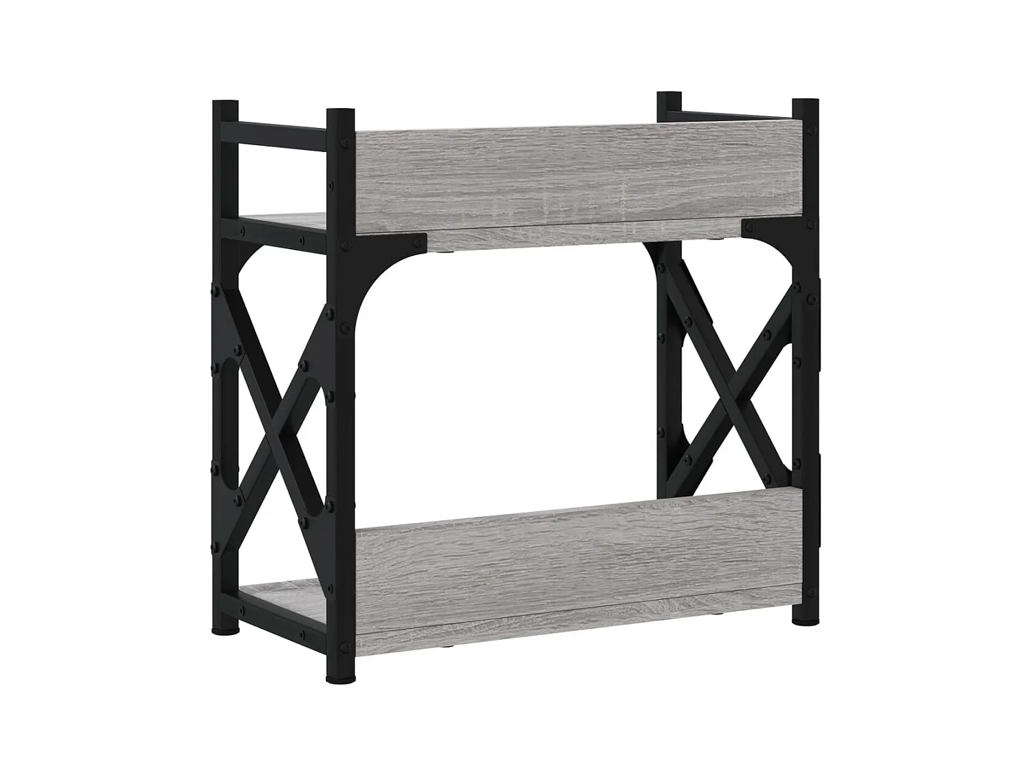 Prolenta Premium -  Support d'imprimante à 2 niveaux Sonoma gris 40x20x40 cm