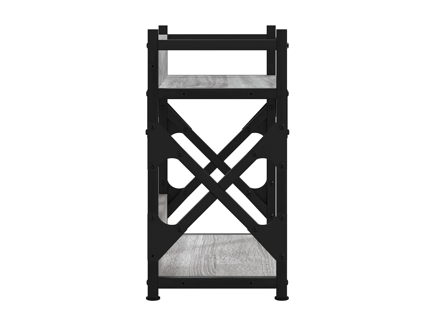 Prolenta Premium -  Support d'imprimante à 2 niveaux Sonoma gris 40x20x40 cm